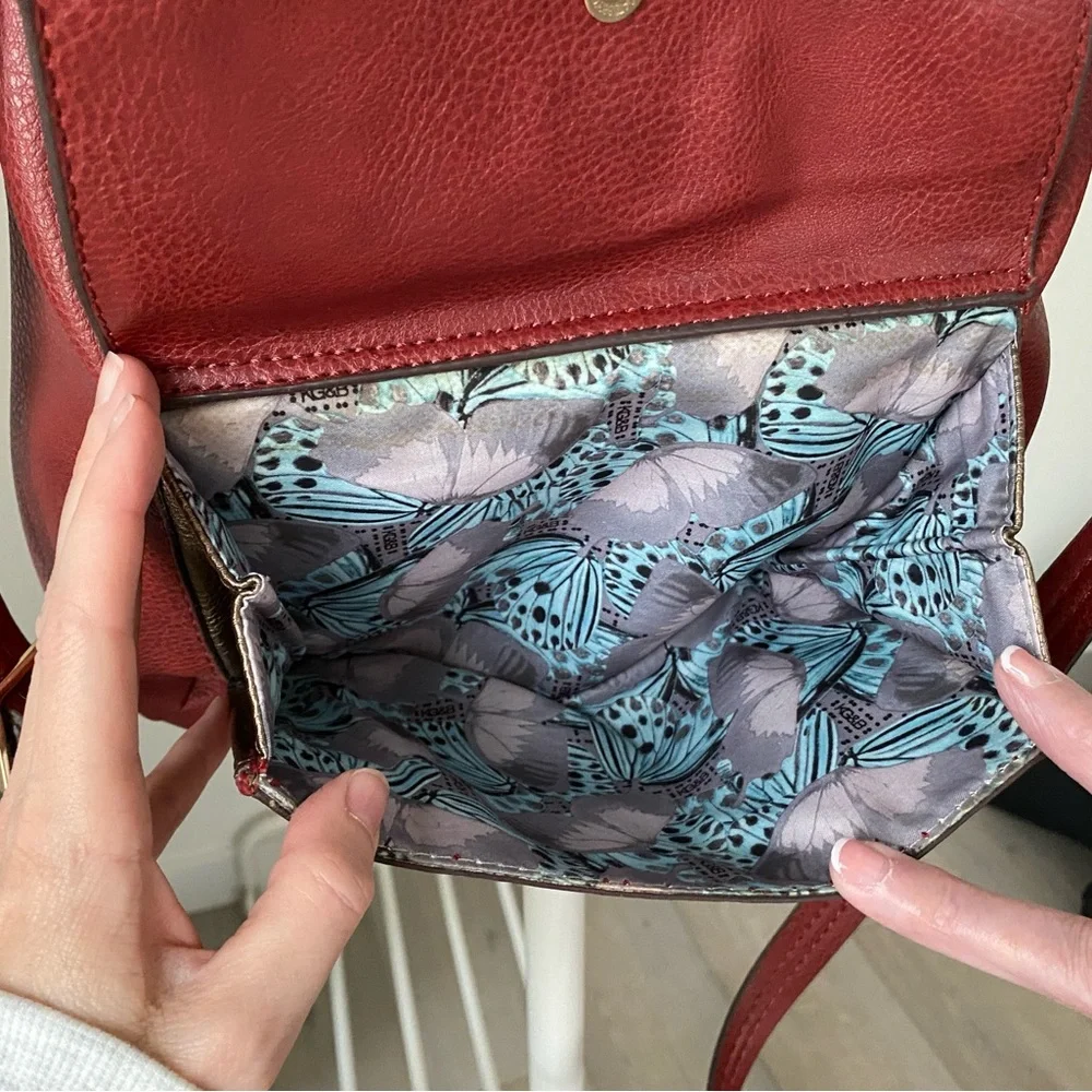 Burgundy shoulder or crossbody bag - Picture 5 of 16